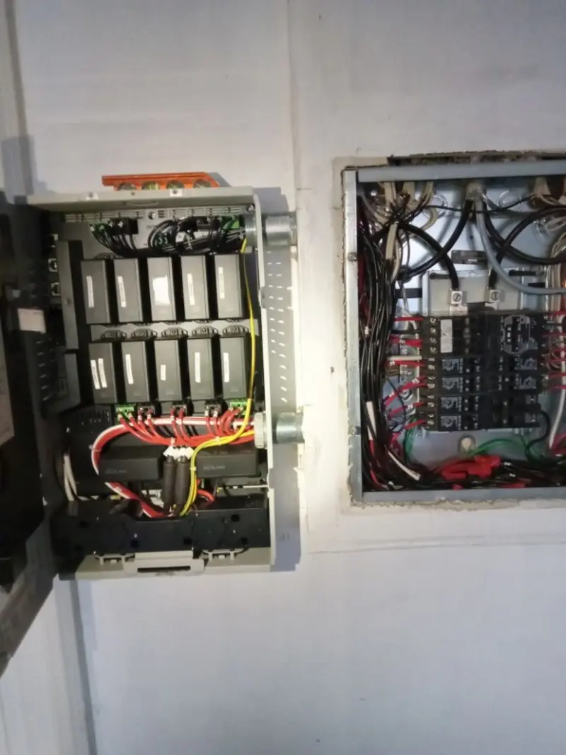 Electrical panel upgrade completed for Security Camera Wiring in Picayune